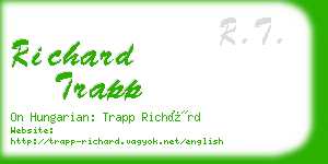 richard trapp business card